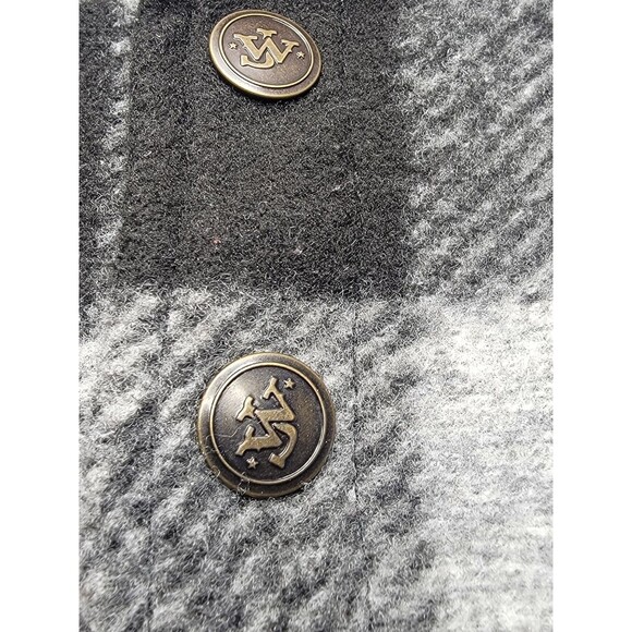 John Wayne Timeless Classic Fleece Pullover Plaid Wolly Jacket Men’s Size L - Picture 8 of 12